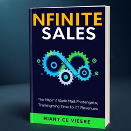 A visually striking book cover for the title "Infinite Sales - The MSP's Guide to Transforming Time into Revenue"