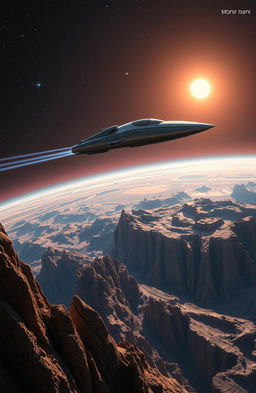A breathtaking space opera scene titled 'Wild Horses' by Momir Iseni