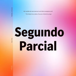 A book cover design featuring the title "Segundo Parcial" in bold, modern typography