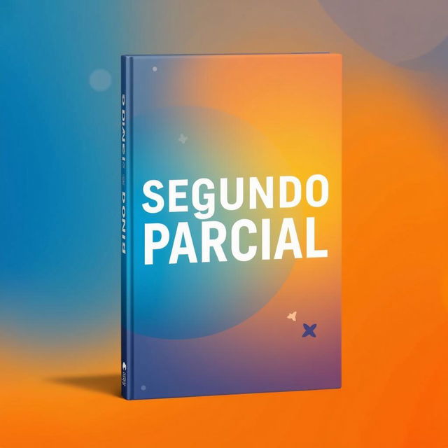 A stunning book cover design featuring the title "Segundo Parcial" in large, bold, and modern typography