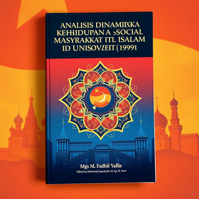 A book cover for the title 'Analisis Dinamika Kehidupan Sosial Masyarakat Islam di Uni Soviet (1922-1991)' by Mgs