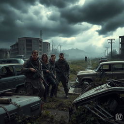 A chilling post-apocalyptic scene inspired by a DayZ-style purge scenario
