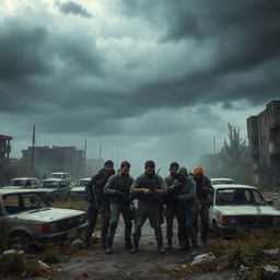 A chilling post-apocalyptic scene inspired by a DayZ-style purge scenario
