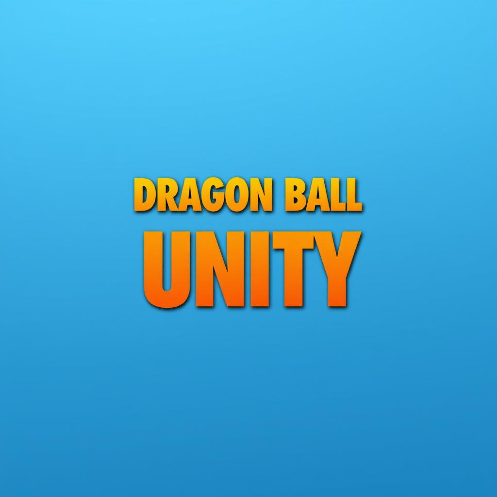 A minimalist book cover design featuring the title 'Dragon Ball Unity' in bold, stylized typography