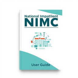 A professional and clean textbook cover design for the 'National Inpatient Medication Chart (NIMC) - User Guide'