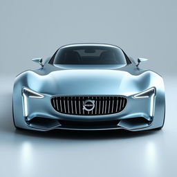 A digital rendering of a futuristic Swedish supercar, inspired by the 1940 Packard Coupe, reimagined as a cutting-edge concept car by the esteemed designer Thomas Ingenlath