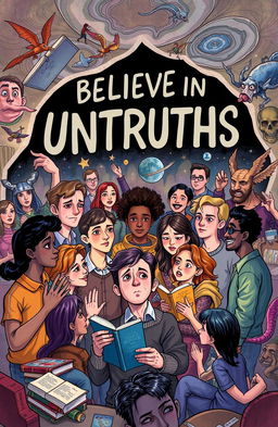 A thought-provoking illustration representing the theme of belief in untruths