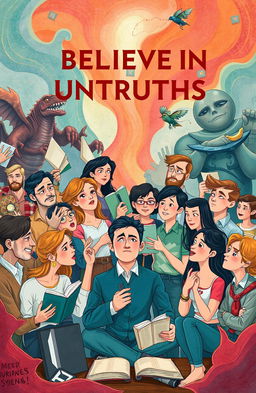A thought-provoking illustration representing the theme of belief in untruths