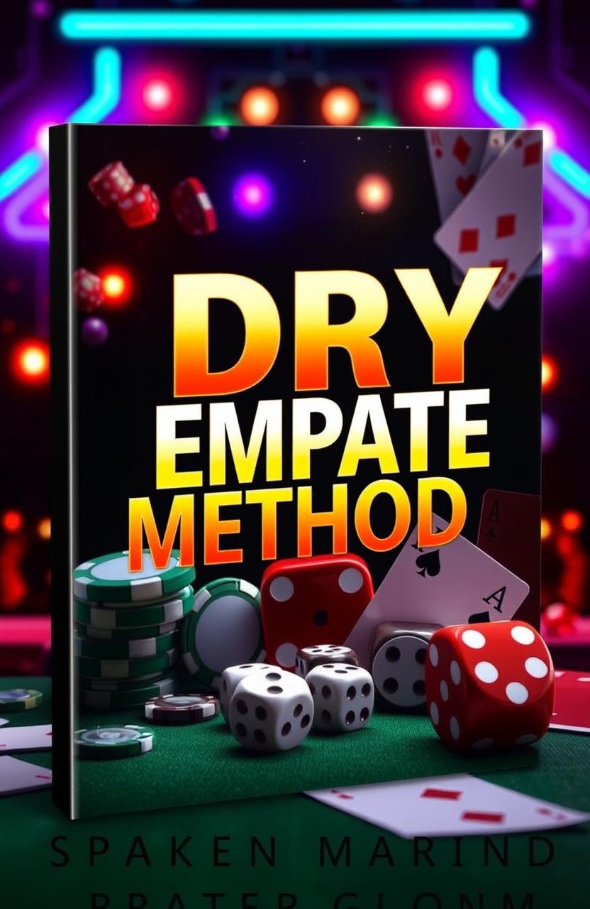 An eye-catching ebook cover with the title "DRY EMPATE METHOD" prominently displayed in bold, modern typography