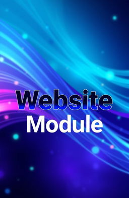 A sleek and modern cover design for a website module