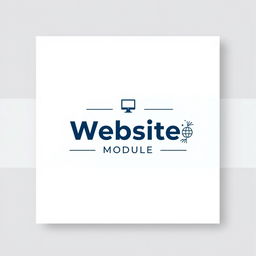 A modern and visually appealing cover design for a website module