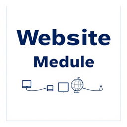 A modern and visually appealing cover design for a website module