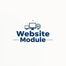 A modern and visually appealing cover design for a website module