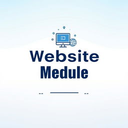 A modern and visually appealing cover design for a website module