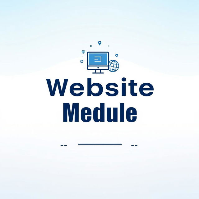 A modern and visually appealing cover design for a website module