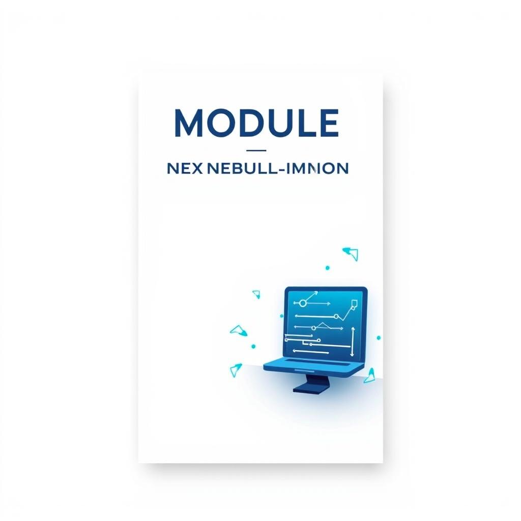 A clean and modern module cover design featuring a white background, showcasing a stylish and attractive layout