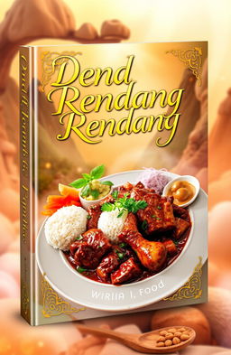 A book cover design featuring a vibrant and enchanting food fantasy theme