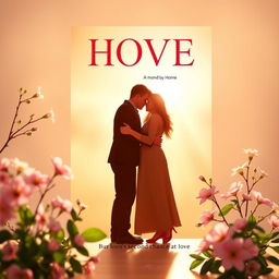 A book cover design featuring the silhouette of three figures embracing each other, symbolizing hope and a second chance at love
