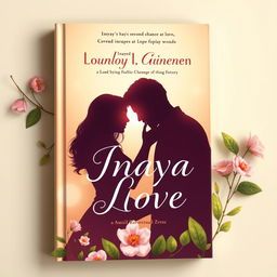 A book cover design depicting the silhouettes of three figures embracing each other, symbolizing Inaya's second chance at love filled with hope after past wounds