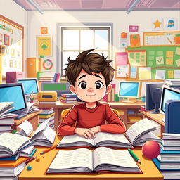 An illustrative and informative image depicting Attention Deficit Hyperactivity Disorder (ADHD)