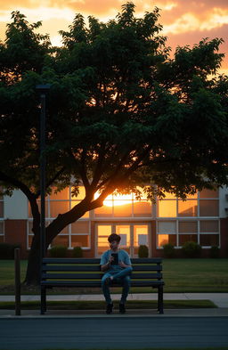 A melancholic scene aligned with the theme of a story