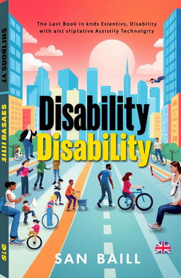 A visually stunning book cover design that represents the theme of disability in an uplifting and inspiring way