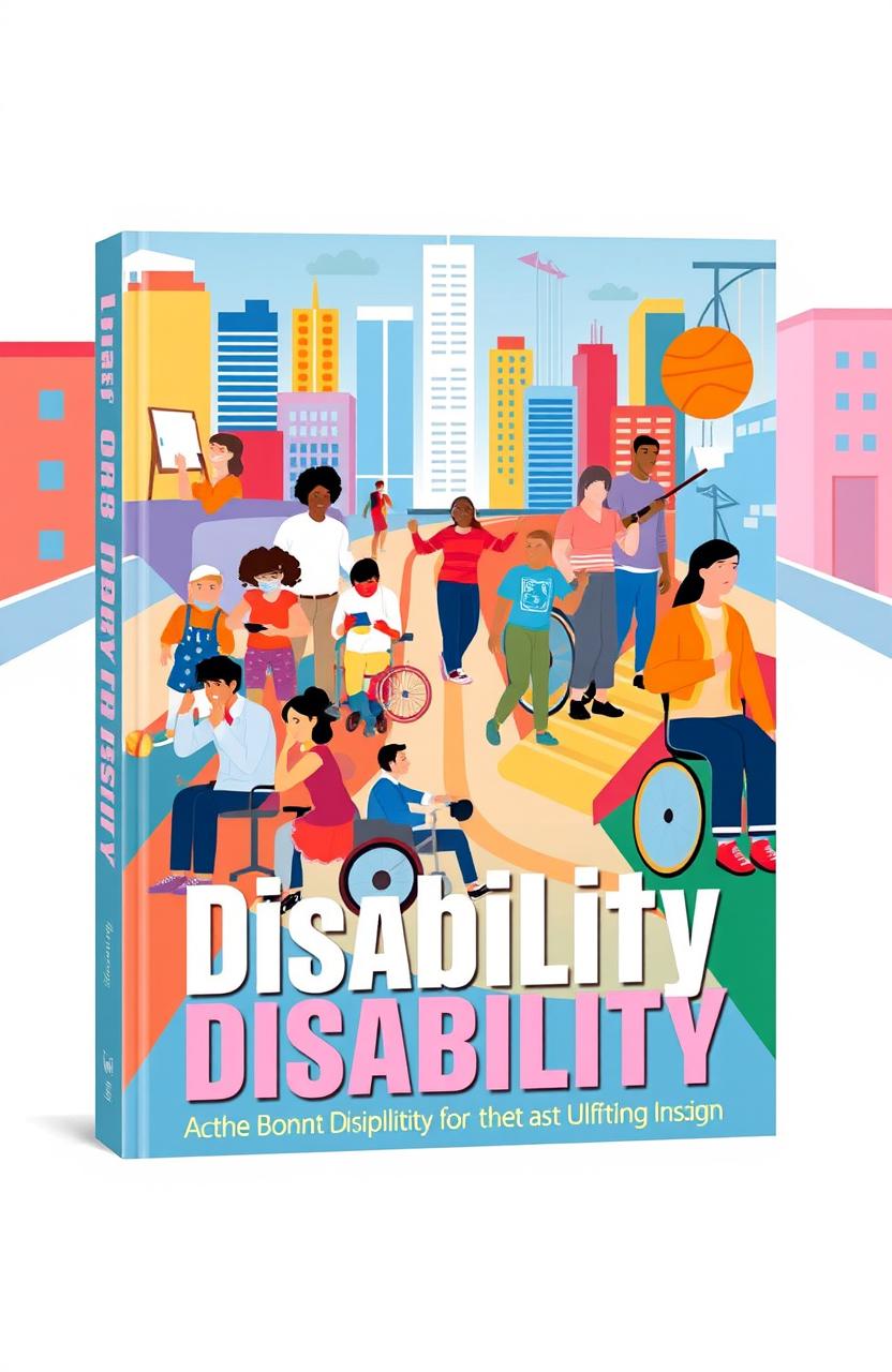 A visually stunning book cover design that represents the theme of disability in an uplifting and inspiring way