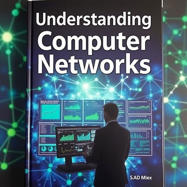 A visually striking cover for a networking book, featuring the title 'Understanding Computer Networks' prominently in bold letters at the top