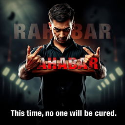 A dramatic movie poster featuring an angry, sad, and injured young man standing proudly