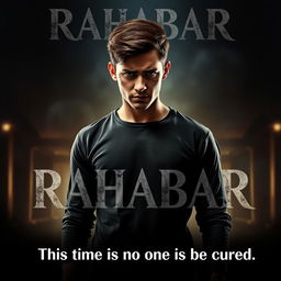 A dramatic movie poster displaying the title 'Rahabar' at the top, set against a backdrop that suggests an action-packed, thriller, and suspenseful atmosphere characteristic of Hollywood