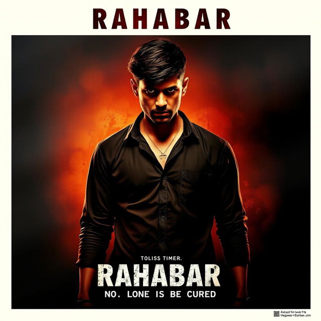 A captivating movie poster displaying the title 'Rahabar' prominently at the top