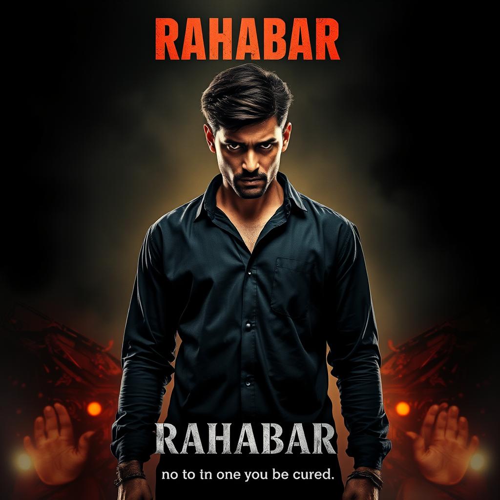A captivating movie poster displaying the title 'Rahabar' prominently at the top