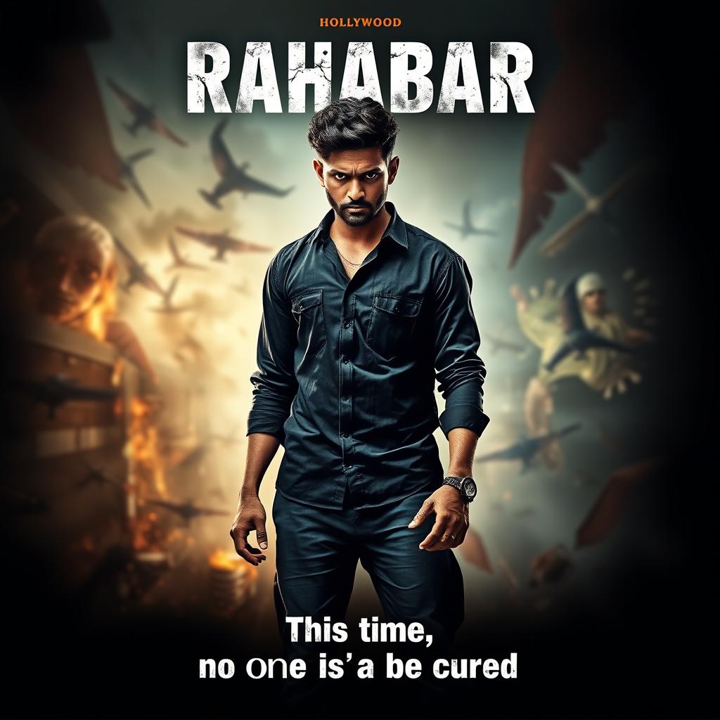 An eye-catching movie poster featuring the title 'Rahabar' prominently above