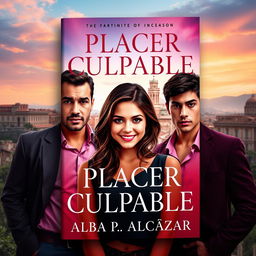A captivating book cover for 'Placer Culpable' by Alba P