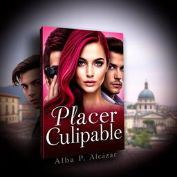 A captivating book cover for 'Placer Culpable' by Alba P