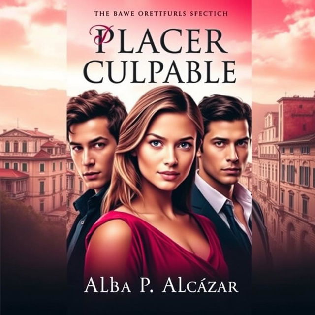 A captivating book cover for 'Placer Culpable' by Alba P