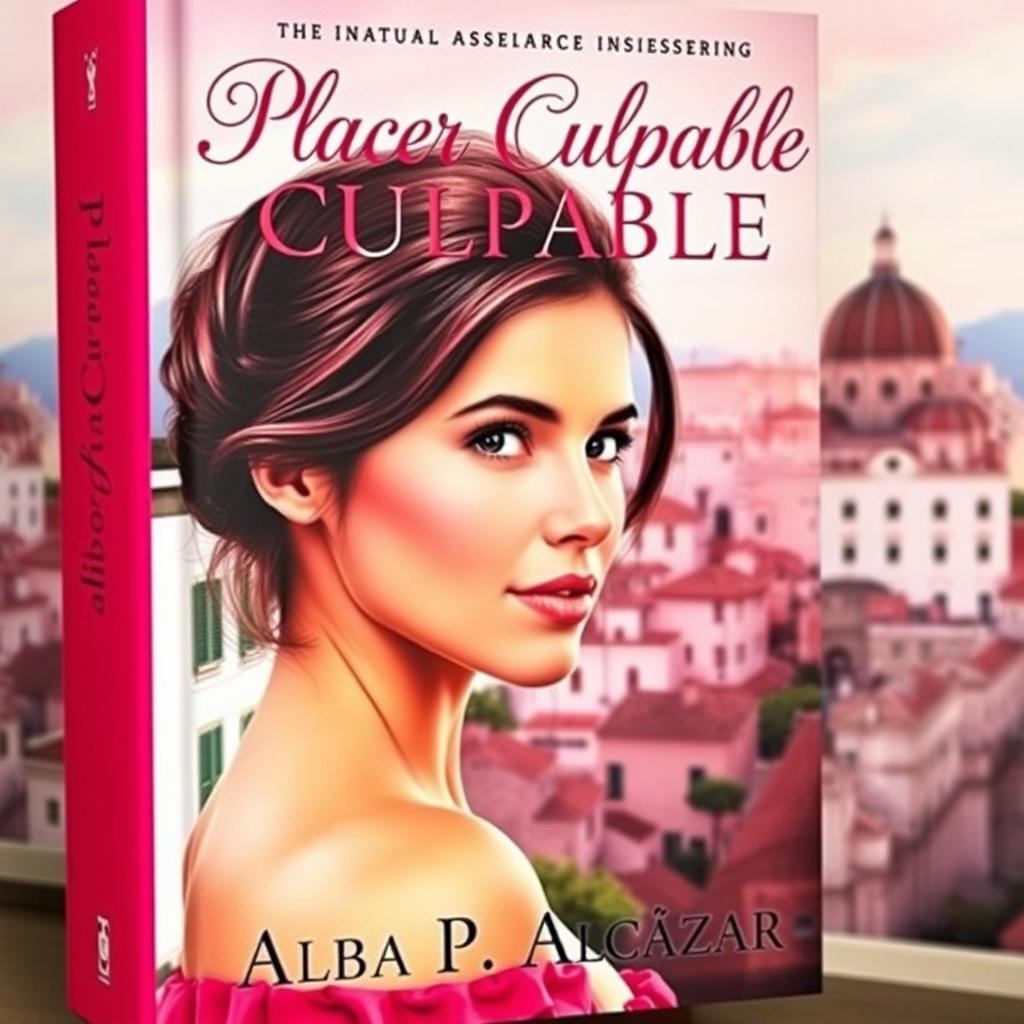 A captivating book cover for 'Placer Culpable' by Alba P