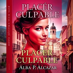 A captivating book cover for 'Placer Culpable' by Alba P