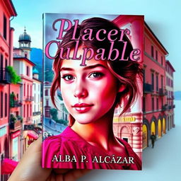 A captivating book cover for 'Placer Culpable' by Alba P