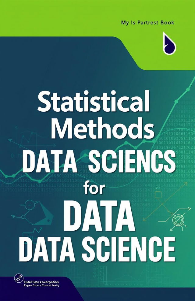 A visually engaging and informative book cover design for "Statistical Methods for Data Science", featuring a modern, sleek layout with elements representing data analysis, statistics, and computational methods