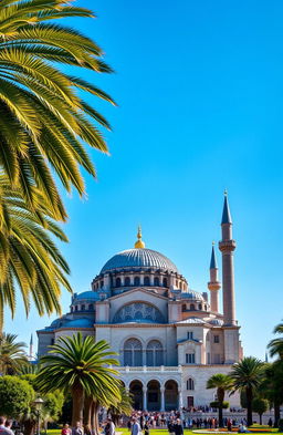 A stunning view of the Hagia Sophia, a historic architectural marvel that once served as a cathedral and now functions as a mosque