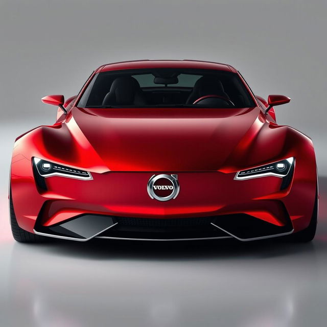 An image of a futuristic Swedish supercar from the future, inspired by the 1940 Packard Coupe, reimagined as a cutting-edge concept car by the esteemed designer Thomas Ingenlath
