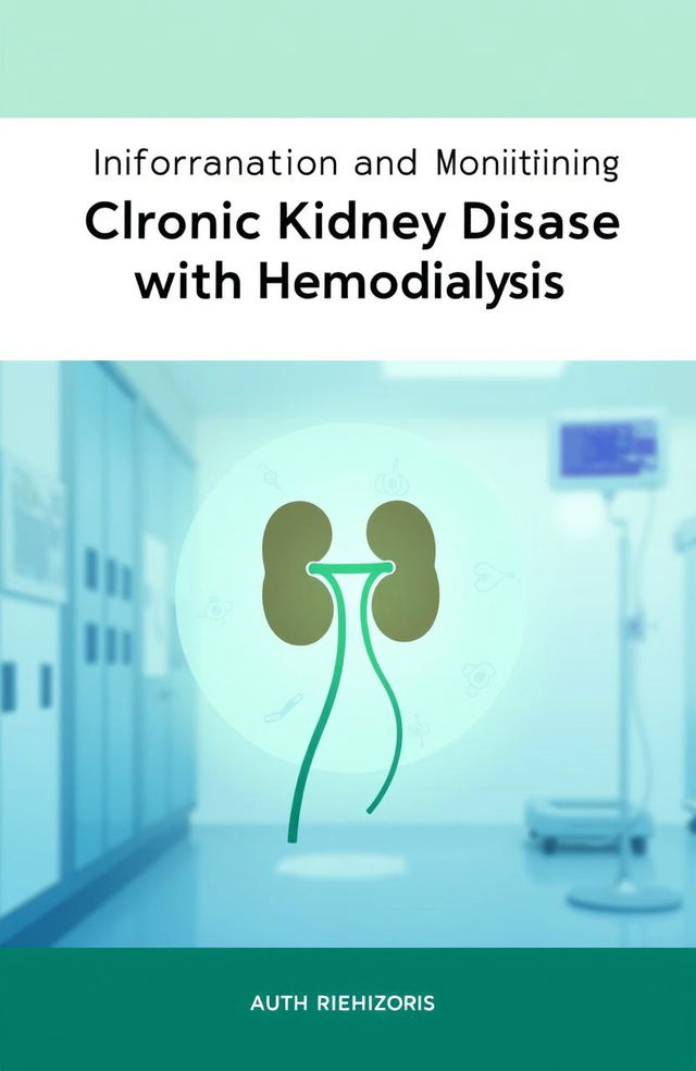 A book cover design for a medical text on chronic kidney disease and hemodialysis