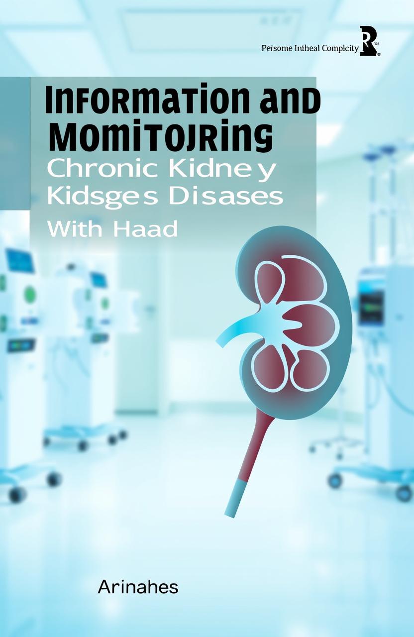 A book cover design for a medical text on chronic kidney disease and hemodialysis