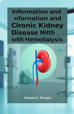 A book cover design for a medical text on chronic kidney disease and hemodialysis