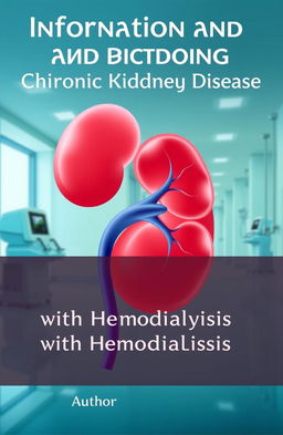 A book cover design for a medical text on chronic kidney disease and hemodialysis