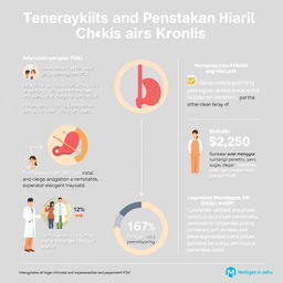 Sebuah infografis tentang informasi dan pemantauan penyakit ginjal kronis (PGK)