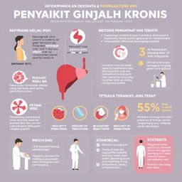 Sebuah infografis tentang informasi dan pemantauan penyakit ginjal kronis (PGK)