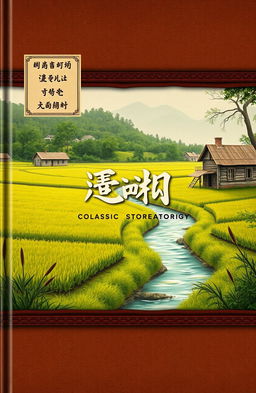A book cover design for a collection of classic village stories titled "শরৎবাবু"
