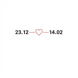 A minimalistic T-shirt design featuring two simple dates: '23